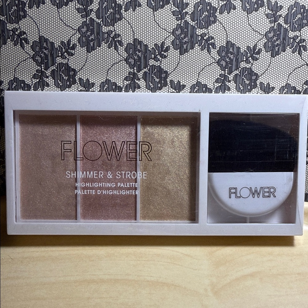 FLOWER Shimmer & Strobe Highlighting Palette - Pink and Gold